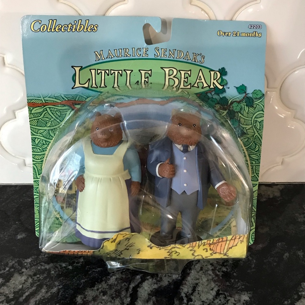 Vintage Maurice Sendak’s Little Bear Emily Lucy Cat & Duck Figure Toy 1999 NEW